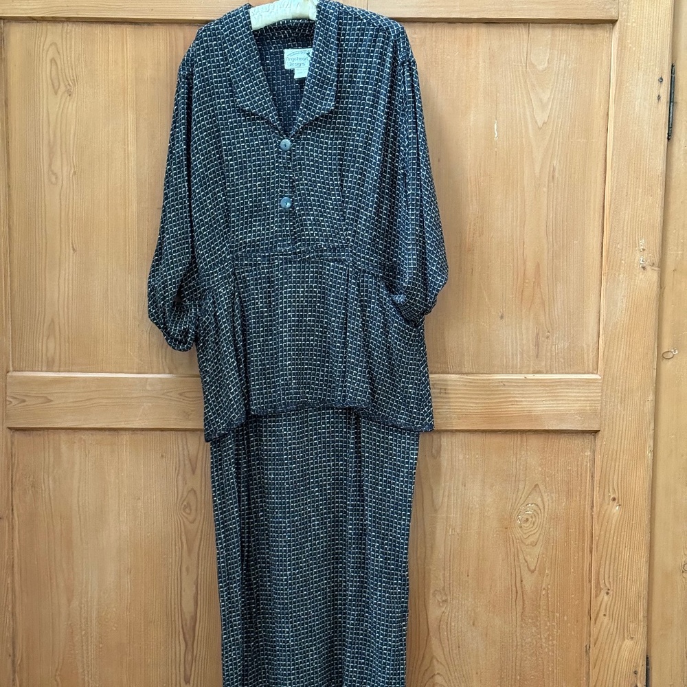 VINTAGE Angelheart Designs Peplum Dress in Large